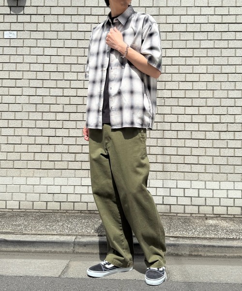 MAGASIN DE MODE Brew(マガジンデモードブリュー)の「【MAGASIN DE MODE Brew】半袖チェックシャツ パナマシャツ/通気性抜群/コットン100% 6270-9072 MNY(シャツ/ブラウス・メンズ・ダークブラウン/ブラック/ブルー・LL/L/M)」の20枚目の写真