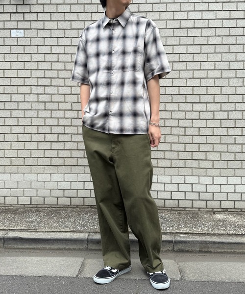MAGASIN DE MODE Brew(マガジンデモードブリュー)の「【MAGASIN DE MODE Brew】半袖チェックシャツ パナマシャツ/通気性抜群/コットン100% 6270-9072 MNY(シャツ/ブラウス・メンズ・ダークブラウン/ブラック/ブルー・LL/L/M)」の21枚目の写真