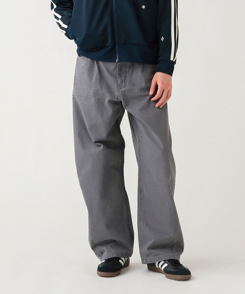 BEAMS HEART（ビームスハート）の「カラー カーブ バギー デニム（デニムパンツ・メンズ・チャコールグレー/ライトブラウン・SMALL/MEDIUM/LARGE）」の5枚目の写真