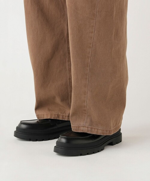 BEAMS HEART（ビームスハート）の「カラー カーブ バギー デニム（デニムパンツ・メンズ・チャコールグレー/ライトブラウン・SMALL/MEDIUM/LARGE）」の15枚目の写真