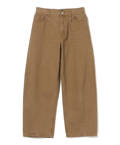 BEAMS HEART（ビームスハート）の「カラー カーブ バギー デニム（デニムパンツ・メンズ・チャコールグレー/ライトブラウン・SMALL/MEDIUM/LARGE）」の16枚目の写真