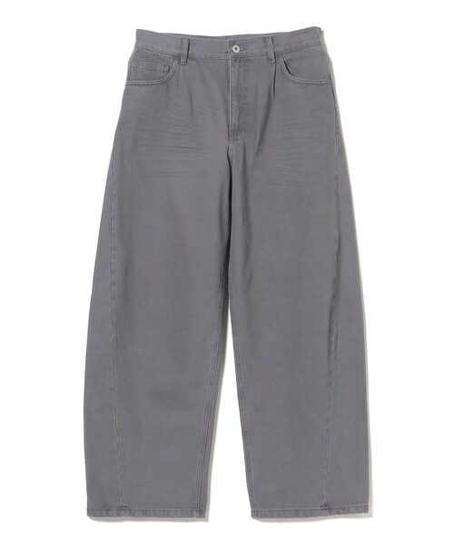 BEAMS HEART（ビームスハート）の「カラー カーブ バギー デニム（デニムパンツ・メンズ・チャコールグレー/ライトブラウン・SMALL/MEDIUM/LARGE）」の20枚目の写真