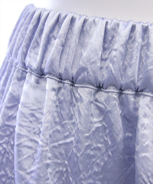 CLEAR BASIC（クリアベーシック）の「シュリンク加工ティアードロングスカート[大人 フェミニン 上品]≪新作≫（スカート・レディース・オフホワイト/ブラック/ブルーグレー・F）」の15枚目の写真