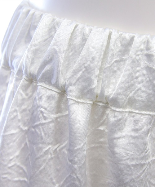 CLEAR BASIC（クリアベーシック）の「シュリンク加工ティアードロングスカート[大人 フェミニン 上品]≪新作≫（スカート・レディース・オフホワイト/ブラック/ブルーグレー・F）」の13枚目の写真