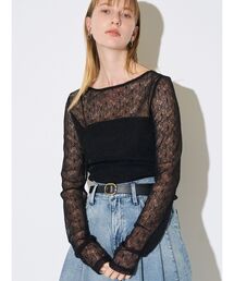 エンブロイダリースキンカットソー