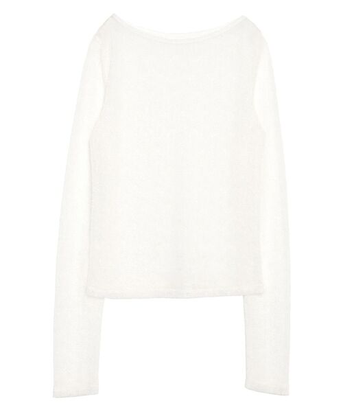 ELENDEEK（エレンディーク）の「エンブロイダリースキンカットソー（Tシャツ/カットソー・レディース・ブラック/オフホワイト・FREE）」の12枚目の写真