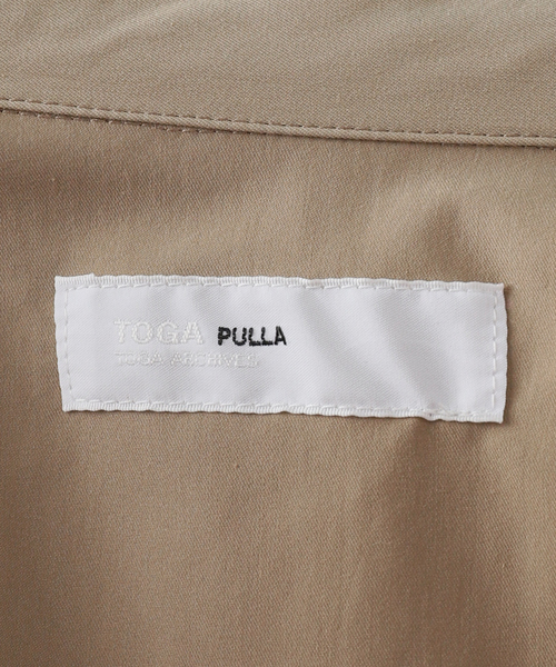 TOGA PULLA（トーガ　プルラ）の「TOGA PULLA TWILL FRINGE BLOUSE TP261-FJ226：ブラウス（シャツ/ブラウス・レディース・ベージュ・38）」の11枚目の写真