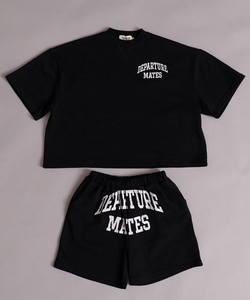 PAIRMANON STREET（ペアマノンストリート）の「裏毛 ロゴプリント セットアップ 半袖 ショートパンツ【PAIRMANON STREET】（セットアップ・キッズ・グレー/ブラック/カーキ・100/110/120/130/140/150/160/90）」の17枚目の写真