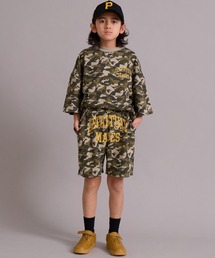 PAIRMANON STREET（ペアマノンストリート）の「裏毛 ロゴプリント セットアップ 半袖 ショートパンツ【PAIRMANON STREET】（セットアップ）」