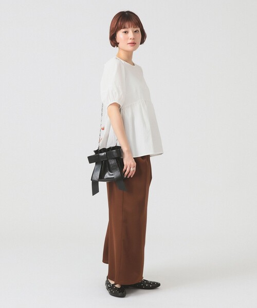 Ray BEAMS（レイビームス）の「ランタンスリーブ ギャザー ブラウス（シャツ/ブラウス・レディース・ホワイト/ライトブルー/ブラック/その他・ONE SIZE）」の6枚目の写真