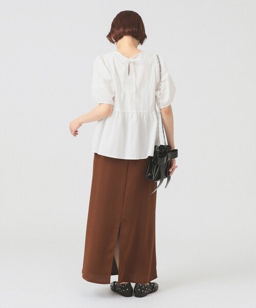 Ray BEAMS（レイビームス）の「ランタンスリーブ ギャザー ブラウス（シャツ/ブラウス・レディース・ホワイト/ライトブルー/ブラック/その他・ONE SIZE）」の7枚目の写真