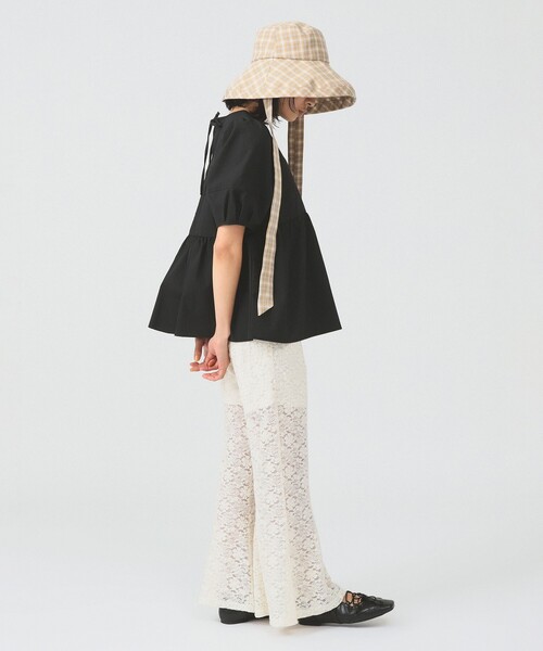 Ray BEAMS（レイビームス）の「ランタンスリーブ ギャザー ブラウス（シャツ/ブラウス・レディース・ホワイト/ライトブルー/ブラック/その他・ONE SIZE）」の10枚目の写真