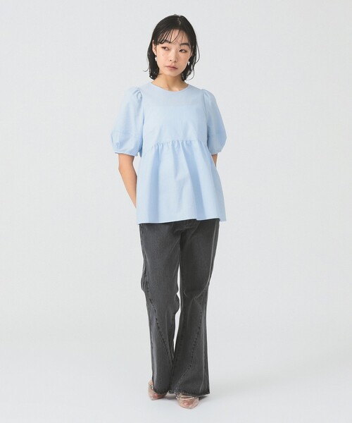 Ray BEAMS（レイビームス）の「ランタンスリーブ ギャザー ブラウス（シャツ/ブラウス・レディース・ホワイト/ライトブルー/ブラック/その他・ONE SIZE）」の17枚目の写真