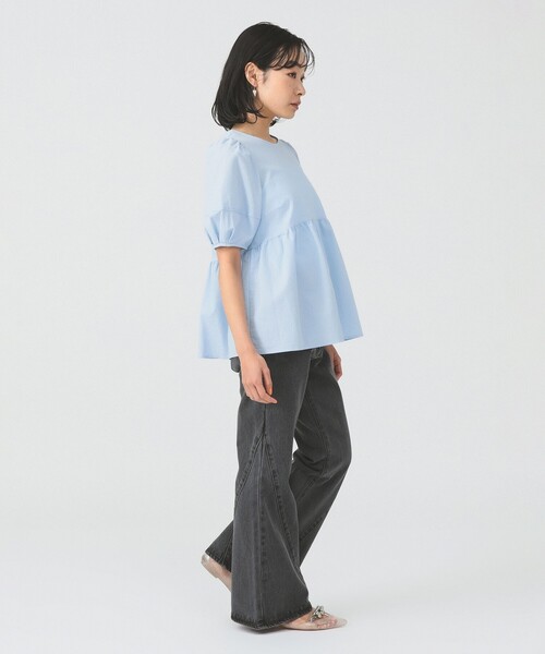 Ray BEAMS（レイビームス）の「ランタンスリーブ ギャザー ブラウス（シャツ/ブラウス・レディース・ホワイト/ライトブルー/ブラック/その他・ONE SIZE）」の18枚目の写真