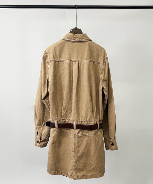 FOLLOWIN（フォロウィン）の「長袖ワンピース（ワンピース・レディース・カーキ・MEDIUM）」の6枚目の写真