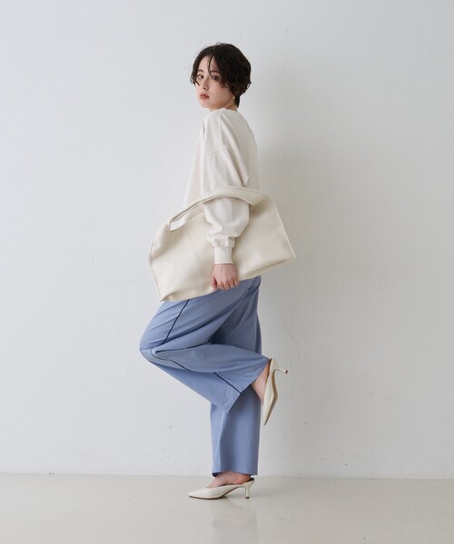 Rouge vif（ルージュヴィフ）の「【セットアップ対応】セミワイドドローパンツ（その他パンツ・レディース・ストライプ/サックスブルー・38/36）」の16枚目の写真