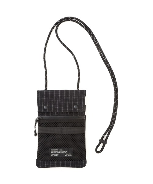 AVIREX（アヴィレックス）の「《直営店限定》REFLECT RIP VERTICAL POCHETTE / リフレクト リップ バーティカル ポシェット / AVIREX / アヴィレックス（ショルダーバッグ・メンズ・グリーン系カモフラージュ/ブラック・FREE）」の2枚目の写真