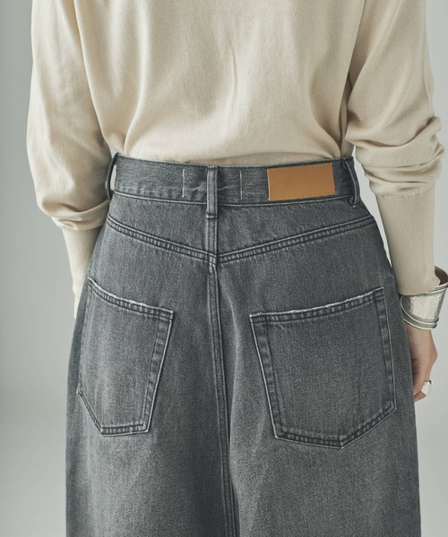 Curensology（カレンソロジー）の「Curensology(カレンソロジー)/＜&RC＞ワイドルーズハーフデニムパンツ（デニムパンツ・レディース・インディゴブルー/ブラック・36/40/38）」の16枚目の写真