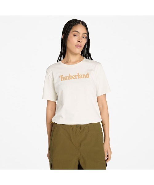 Timberland(ティンバーランド)の「半袖 Tシャツ レディース(Tシャツ/カットソー・レディース・ライトホワイト・LARGE/MEDIUM/SMALL/X-SMALL)」の1枚目の写真