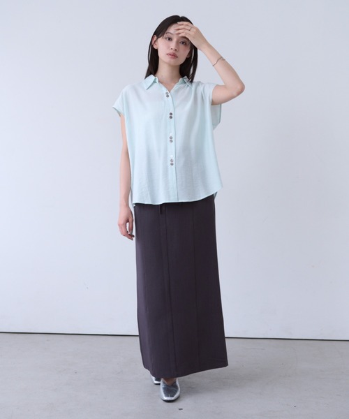 SOYEN(ソイエン)の「ウエストダブルコードロングスカート(スカート・レディース・ベージュ/チャコール・F)」の18枚目の写真