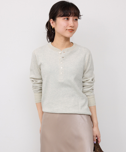 Faith(-)の「FAITH/フェイス SLOBE別注 ワッフルカットソー(Tシャツ/カットソー・レディース・ライトグレー/ピンク/ブラウン・FREE)」の8枚目の写真