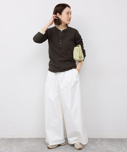 Faith(-)の「FAITH/フェイス SLOBE別注 ワッフルカットソー(Tシャツ/カットソー・レディース・ライトグレー/ピンク/ブラウン・FREE)」の13枚目の写真