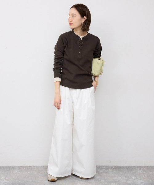 Faith(-)の「FAITH/フェイス SLOBE別注 ワッフルカットソー(Tシャツ/カットソー・レディース・ライトグレー/ピンク/ブラウン・FREE)」の14枚目の写真