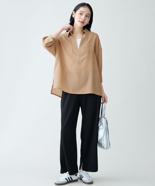 ANY（エニィ）の「テレコイージーパンツ（その他パンツ・レディース・ベージュ系/ブラック系/ブルー系・X-LARGE）」の16枚目の写真