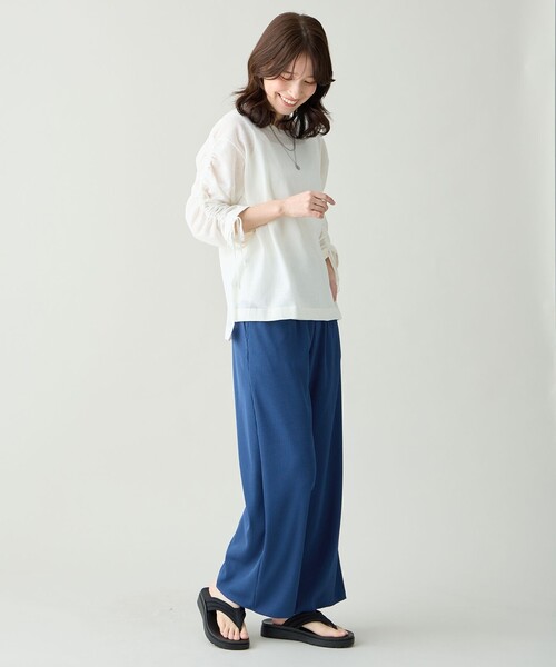ANY（エニィ）の「テレコイージーパンツ（その他パンツ・レディース・ベージュ系/ブラック系/ブルー系・X-LARGE）」の20枚目の写真