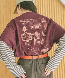 ルーズレイヤーグラフィックTシャツ