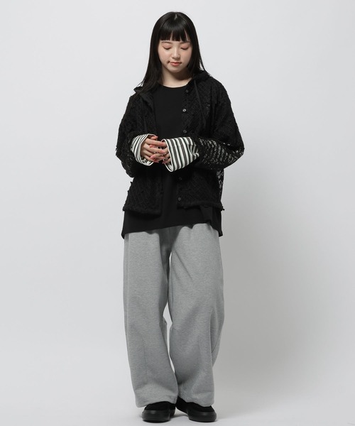 niko and...（ニコアンド）の「ルーズレイヤーグラフィックTシャツ（Tシャツ/カットソー・レディース・オフホワイト/ブラック/ブラウン・FREE）」の5枚目の写真