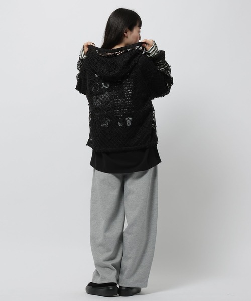 niko and...（ニコアンド）の「ルーズレイヤーグラフィックTシャツ（Tシャツ/カットソー・レディース・オフホワイト/ブラック/ブラウン・FREE）」の6枚目の写真