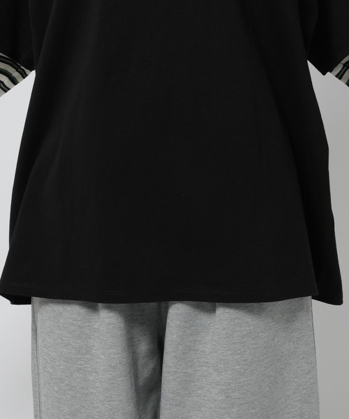 niko and...（ニコアンド）の「ルーズレイヤーグラフィックTシャツ（Tシャツ/カットソー・レディース・オフホワイト/ブラック/ブラウン・FREE）」の18枚目の写真