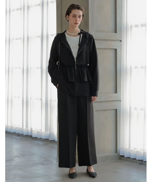 MEISM（ミズム）の「[2026S/S COLLECTION][MEISM by Re:EDIT][低身長/高身長サイズ有]ダブルクロスフリルサロペット（サロペット/オーバーオール・レディース・ホワイト/ブラック・MEDIUM/SHORT/LARGE/TALL）」の20枚目の写真