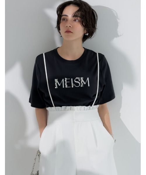 MEISM（ミズム）の「[2026S/S COLLECTION][MEISM by Re:EDIT][低身長/高身長サイズ有]ダブルクロスフリルサロペット（サロペット/オーバーオール・レディース・ホワイト/ブラック・MEDIUM/SHORT/LARGE/TALL）」の9枚目の写真