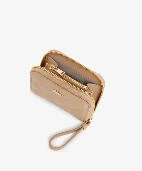 LACOSTE（ラコステ）の「クロコダイル キルティングレザーラウンドジップミニウォレット（財布・レディース・ブラック/イエロー/ベージュ・FREE）」の10枚目の写真