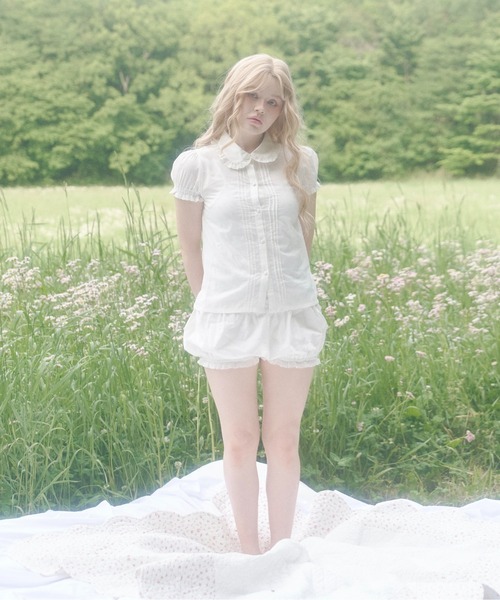 chernyy（チェルニー）の「Indian cotton puff shorts / インドコットンかぼちゃパンツ（その他パンツ・レディース・アイボリー・LARGE/MEDIUM/SMALL）」の3枚目の写真
