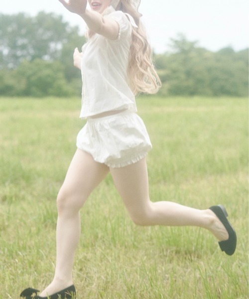 chernyy（チェルニー）の「Indian cotton puff shorts / インドコットンかぼちゃパンツ（その他パンツ・レディース・アイボリー・LARGE/MEDIUM/SMALL）」の2枚目の写真