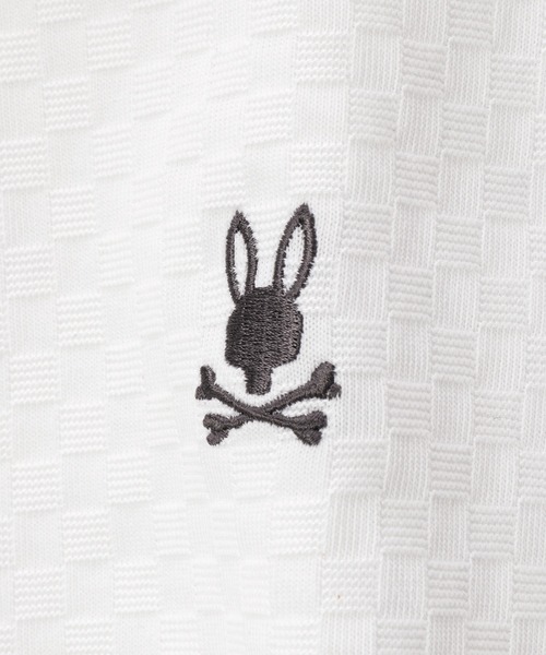 Psycho Bunny（サイコバニー）の「シルケットリンクス チェッカー柄ポロシャツ（ポロシャツ・メンズ・ネイビー/ホワイト/ブラック・MEDIUM/LARGE/X-LARGE）」の8枚目の写真