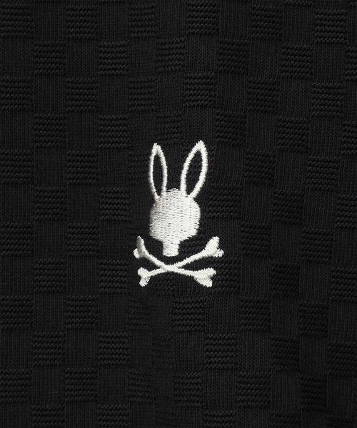 Psycho Bunny（サイコバニー）の「シルケットリンクス チェッカー柄ポロシャツ（ポロシャツ・メンズ・ネイビー/ホワイト/ブラック・MEDIUM/LARGE/X-LARGE）」の13枚目の写真