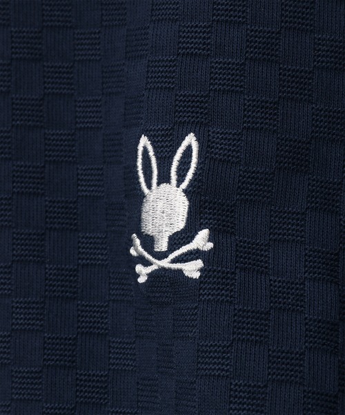 Psycho Bunny（サイコバニー）の「シルケットリンクス チェッカー柄ポロシャツ（ポロシャツ・メンズ・ネイビー/ホワイト/ブラック・MEDIUM/LARGE/X-LARGE）」の21枚目の写真