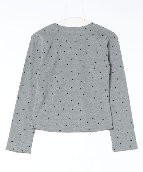 BARELY BLUE(ベアリーブルー)の「【 BARELY BLUE / ベアリーブルー 】 ミニ ドット ロング Tシャツ(Tシャツ/カットソー・レディース・グレー/ブラック/ホワイト・FREE)」の12枚目の写真