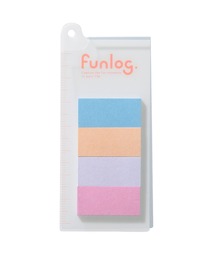 funlog（ファンログ）の「ファンログ ブックマーク・ミニ付せん・リフィル付・4柄（手帳/メモ帳）」