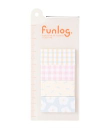 funlog（ファンログ）の「ファンログ ブックマーク・ミニ付せん・リフィル付・4柄（手帳/メモ帳）」