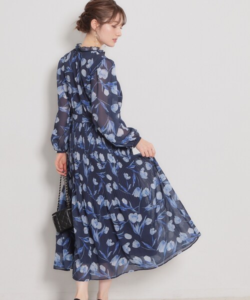 couture brooch(クチュールブローチ)の「【洗える・着映え】チューリップ柄 ワンピース(ワンピース・レディース・オフホワイト・36/38/40/42)」の16枚目の写真