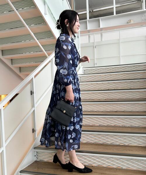 couture brooch(クチュールブローチ)の「【洗える・着映え】チューリップ柄 ワンピース(ワンピース・レディース・オフホワイト・36/38/40/42)」の19枚目の写真