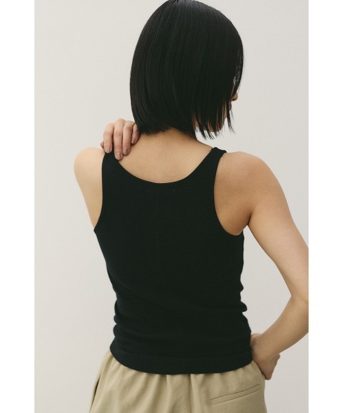 STYLEMIXER(スタイルミキサー)の「カップ付きリブタンクトップ(タンクトップ・レディース・ブラック/ホワイト・SMALL/MEDIUM)」の10枚目の写真