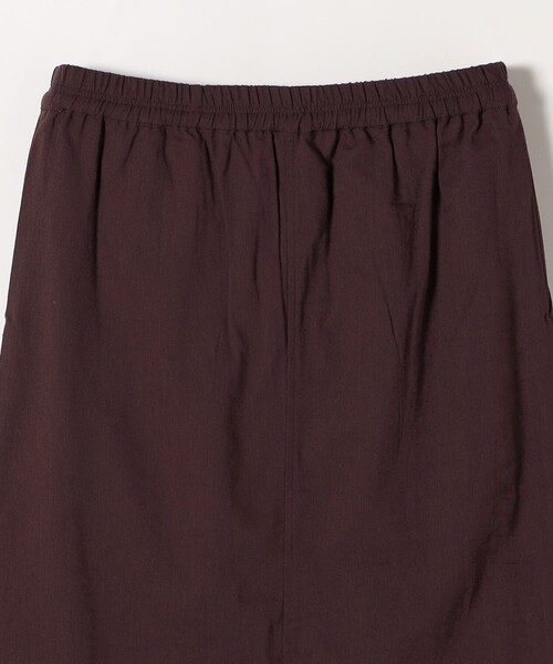 SHIPS any（シップス エニィ）の「SHIPS any:〈手洗い可能〉リネンミックス Iライン フリル イージー スカート（スカート・レディース・ブラウン/オフホワイト/ブラック・ONE SIZE）」の22枚目の写真