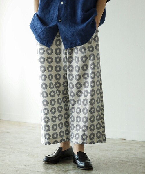 fennica(フェニカ)の「久留米絣 イージーパンツ 26SS(その他パンツ・メンズ・その他/ホワイト/ネイビー・MEDIUM/LARGE/SMALL)」の4枚目の写真