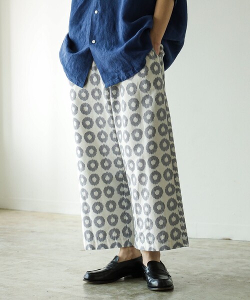 fennica(フェニカ)の「久留米絣 イージーパンツ 26SS(その他パンツ・メンズ・その他/ホワイト/ネイビー・MEDIUM/LARGE/SMALL)」の5枚目の写真